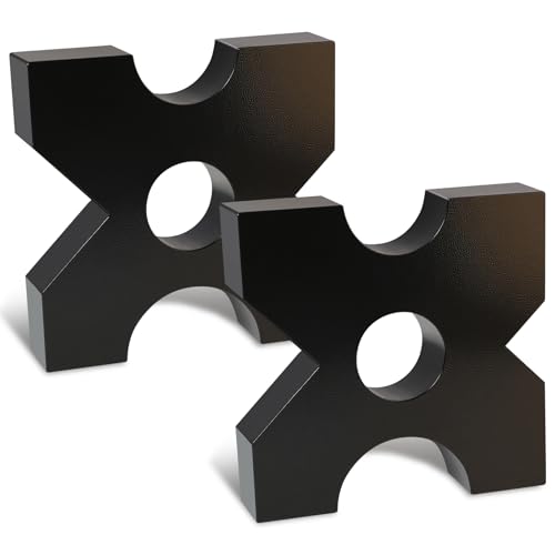 Kerty 2 Pack Hydraulic Press Plates 7 x 7 x 1 H Frame Thickened Arbor Press Plate 20 Ton and 32 Ton Shop Metal Press Plates with 5 Notch