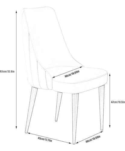 Image of Dream Furnishing - Set of 6 Dinning Chairs Elegant & Luxury Looks Strong Metal Frame Legs for Home Cafe Office Hotel (Tan Set of 6)