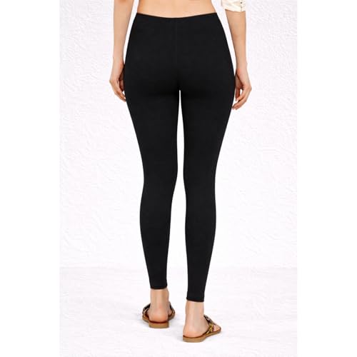 Image of Women Cotton Ankle Leggings Combo | Soft Stretchable Breathable Fabric | High Waist Comfortable Fit Bottom Wear for Kurti Office Casual & Daily Use