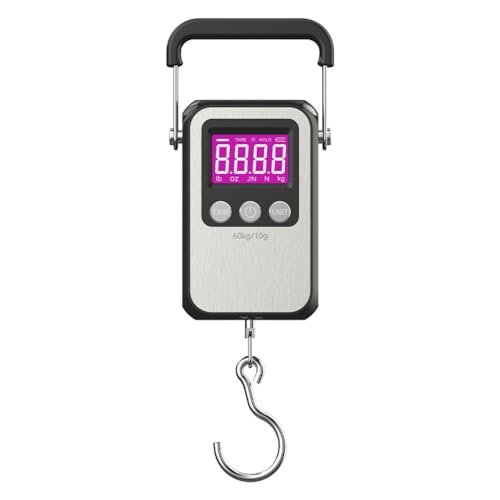 Klau Portable Rechargeable 60 kg / 120 lb Heavy Duty Hanging Scal...