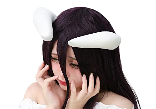 C-ZOFEK White Cosplay Horns with Clips for Bowsette Cosplay Costume Halloween Accessory