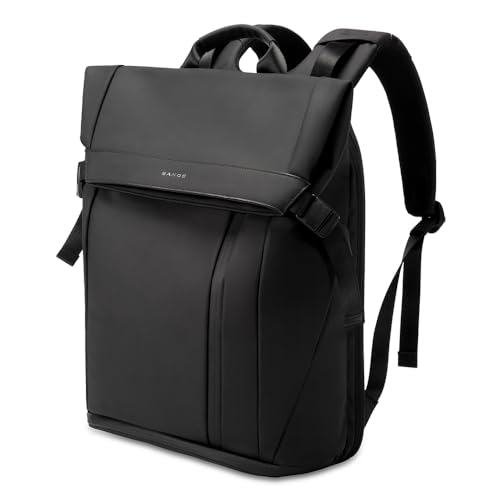 BG FUTURE AESTHETICS Sac à dos à roulettes - Grand sac à dos de voyage avec compartiment à chaussures - Étanche - Anti-vol - Randonnée - Camping -...