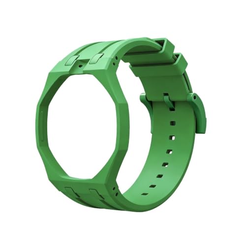 Correa de silicona y biocerámica premium para actualización estética de reloj AP Oak Swatch