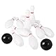 BESPORTBLE - Kinder Bowling Set - Kunststoff Bowling Spielzeug - Weiß - 15 cm - Indoor & Outdoor Sportspielzeug für Kinder