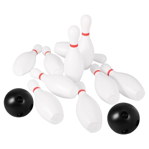 BESPORTBLE - Kinder Bowling Set - Kunststoff Bowling Spielzeug - Weiß - 15 cm - Indoor & Outdoor Sportspielzeug für Kinder