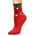 Produktbild Frauen Weihnachten Rot Baumwolle Druck Dicker Anti-Rutsch-Boden Socken Teppich Beiläufige Lose Mode Atmungs Festival Socken Geschenk