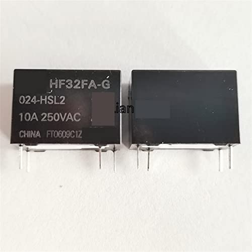 Relais HF32FA-G-012-HSL2 12V CC à 4 broches et 10A pour circuit imprimé