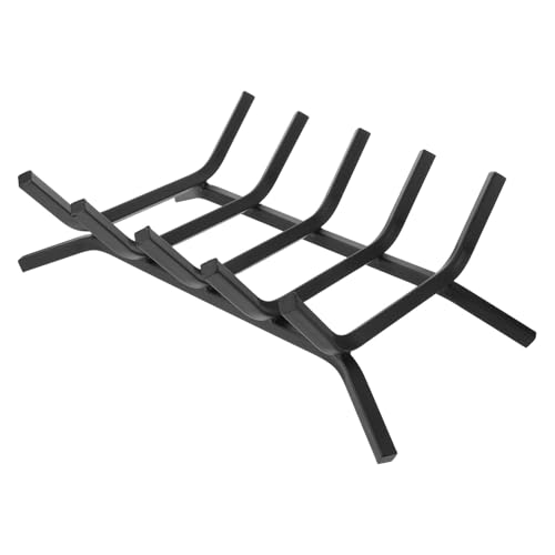 PHENOFICE Soporte de Leña Metálico Negro para Almacenamiento Cerca de Estufas Diseño Moderno y Minimalista, en Espacio y Fácil Mantenimiento Hogar