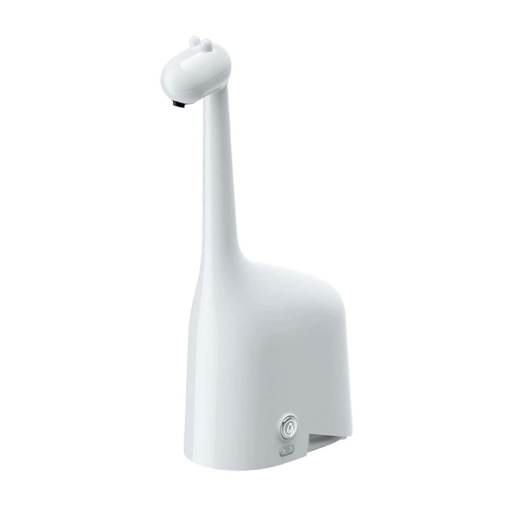 Pratico Dispenser Automatico di Sapone in Schiuma Dispenser Bianco da Cucina da appoggio Bottiglia di Sapone da Bagno 300 ml (10,1 Once) Ricaricabile Popolare