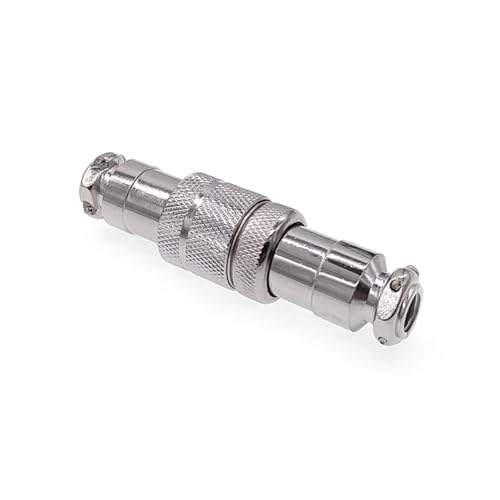 Conector GX20D de 20mm push-pull con acabado circular robusto de 3 pines macho-hembra 6