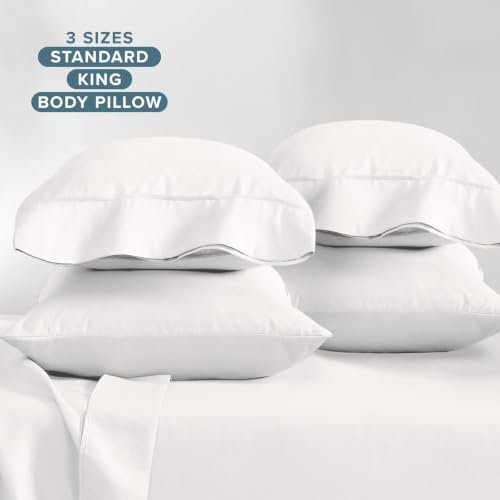 Image of Bare Home Pillowcases Open End (Standard 4 Pack, Antique White)