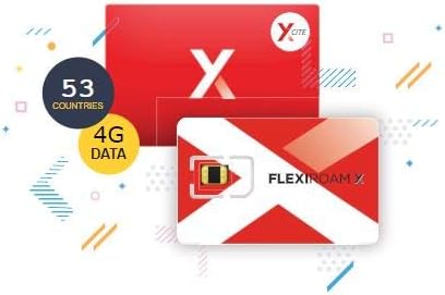 FLEXIROAM Travel Europe 3G/4G/LTE Data Travel Prepaid SIM Card Sticker (1GB Valid for 30 Days) 32 Countries in Europe can be Used in Other 20 Countries Outside Europe