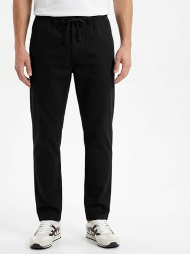 Image of Nobero Chino Pants for Men | Oversized Fit | Multiple Pockets | Elasticated Waist | Casual & Utility Wear