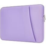 HEDUGO Laptop Sleeve Case with Zipper Accessory Pocket Compatible with 15.6 inches HP Dell Asus Lenovo Padded Computer Pouch Cover Shockproof Protective for 15.6” Laptop/Chromebook/Tablet,Purple