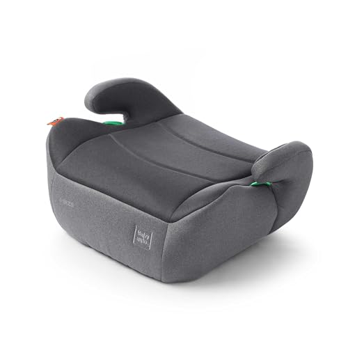 BABYAUTO - Elevador de Coche ELIX Booster: Elevador Ergonómico y Seguro para Niños de 7 a 12 Años – De 125 a 150 cm -I-size - Comodidad y Protección en Cada Viaje - Moon Grey