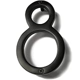 6 Inch NACH Floating Mount Shadow House Address Number For Outside or Inside, Metal Modern House Num