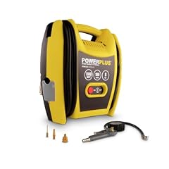 Powerplus POWX1705 - Compresseur 1100 W + 5 uds sans Huile Jaune