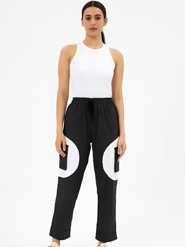 Image of ADDYVERO Women Cargo Lose Fitting Side Pockets Detailing High Waisted Casual Cargo Pant