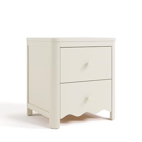 Storkcraft Casablanca 2 Drawer Nightstand, Frosted Oat