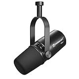 RELACART PM2 USB/XLR Vocal Dynamic Podcast Microphone for Podcast, Live Streaming, Studio Recording
