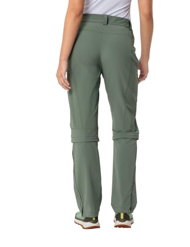 VAUDE Wanderhose Damen Farley Stretch Capri T-Zip III, Agave, 34-Short – Ansicht 4
