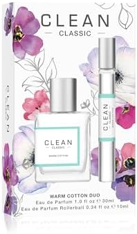 CLEAN Est 2003 Layerable Perfume Gift Set, Duo Full + Travel Size Fragrance