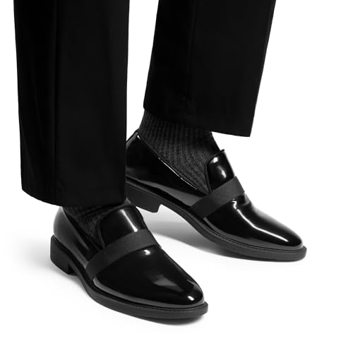 Bruno Marc Bruno Marc Men's Dress Tuxedo Shoe Slip-on Classic Patent Leather Loafers,Size 12,Bright Black,SBOX227M