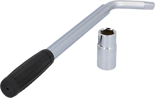 CARTREND Radmutternschlüssel mit ausziehbarem Teleskop-Griff Stecknuss-Wendeeinsatz 17/19 mm Chrom Vanadium