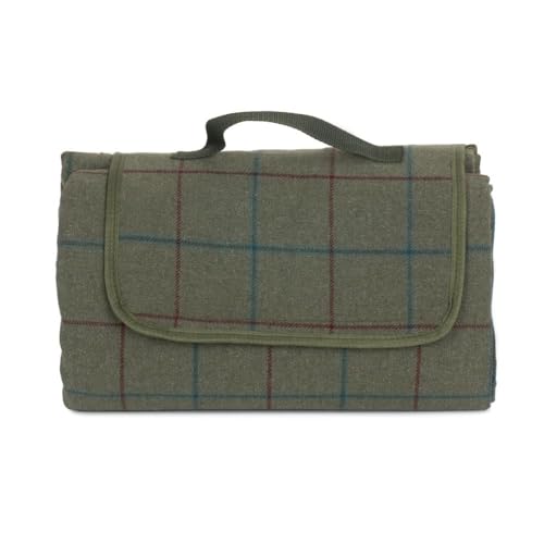 Red Hamper Manta de Lujo Tweed Verde