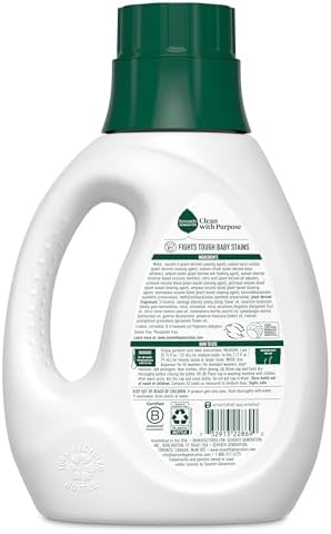 Seventh Generation Concentrated Baby Laundry Detergent, Stain Fighting Formula, Fresh Scent, 40 oz (53 Loads) - 1