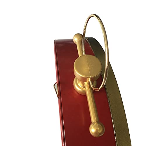 Enfeite De Natal Musical Led Neve Relógio Pendurado Luzes