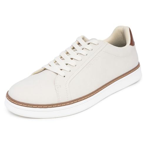 Image of Nautica Men's Casual Court Fashion Sneakers Classic Low-Top Lace-Up Shoes Comfortable Everyday Walking Style with Durable Outsole and Vegan Leather Upper