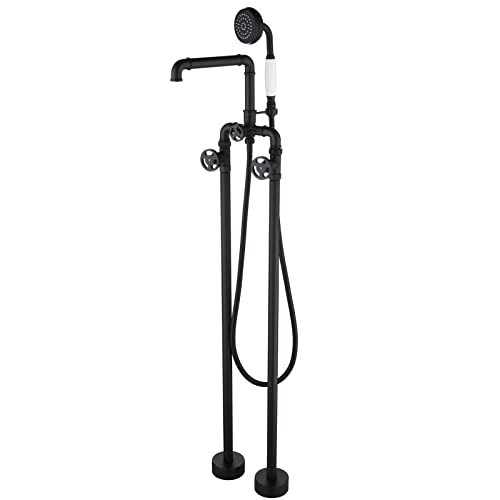 Freestanding Bathtub Faucet Industrial, Clawfoot Tub Faucet 