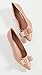 SALVATORE FERRAGAMO Women's Viva Flats, New Blush, Pink, Tan, 10 Medium US
