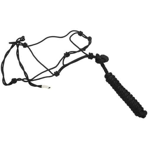 HOODANCOS Cabestro Portátil para Caballos de Cuerda Trenzada, Suministros para Caballos Resistentes, Collar de Montar Ligero y Duradero para Uso en Deportes Ecuestres y Color Aleatorio