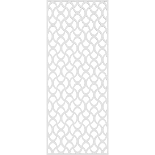 Image of 17 3 /8 inchW x 44 3 /8 inchH x 3 /8 inchT Resort Decorative Fretwork Wall Panels in Architectural Grade PVC