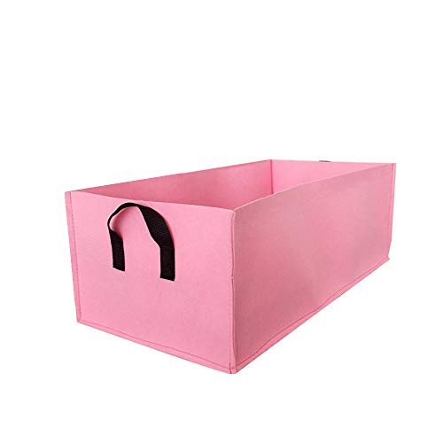 Mintice Reutilizable Sac à plantes Bolsa de Cultivo de Plantas Vegetal Bolsa Cultivo Tela macetas Respirable hogar jardín para Patata, Tomate, Zanahoria Rosado (60 * 30 * 20cm)