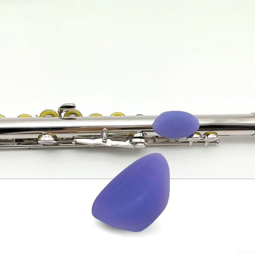 Funda ligera para proteger el pulgar, reposamanos de flauta de silicona, accesorios para instrumentos (morado)
