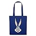 Spreadshirt Looney Tunes Bugs Bunny Kopf Vintage Stoffbeutel, Royalblau