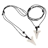 SUPVOX Collares de Diente de Tiburón 2 Piezas, Colgante Dientes Simulados de Resina Blanca, Unisex, Accesorios de Moda para Chicas Adolescentes y Uso Diario