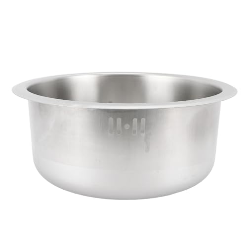 Fregadero de Vehículos Recreativos de Acero Inoxidable Redondo con Acabado Liso Incrustado para la Caravana de la Caravana del Barco (SILVER)