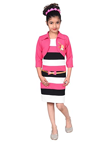Image of Sky Heights Girl's Cotton Blend Pencil Knee-Length Dress