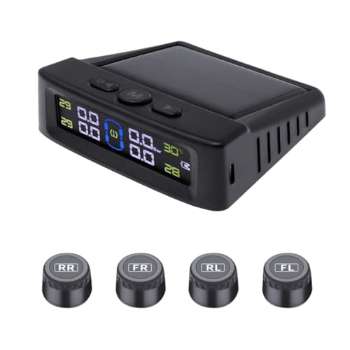 Avutrel TPMS Solar Wireless Tyre Pressure Monitor with 4 Sensors