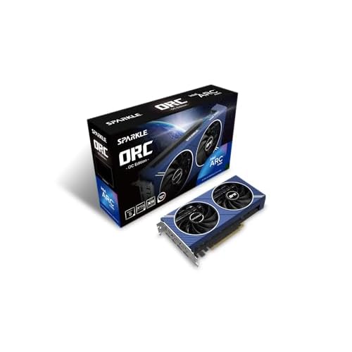 Sparkle Intel Arc A580 ORC OC Edition, 8GB GDDR6, ThermalSync, Torn Cooling, Axial Fan, Metal Backplate, SA580C-8GOC