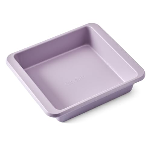 Image of KitchenAid 9-In Nonstick Aluminized Steel Square Cake Pan, Dishwasher Safe, Wildflower