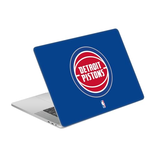Autocollant vinyle NBA bleu Detroit Pistons anti-rayures pour MacBook Pro 15.4 pouces