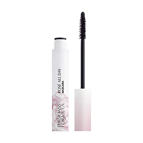 Physicians Formula, Rosè All Day Mascara, Voluminosità E Durevolezza Con Un Formula Ad Alta Pigmentazione, Creato Con Acqua Di Rosa, Prugna Di Kakadu, Bacche Di Goji, Effetto Lifting, Vegano, Nero