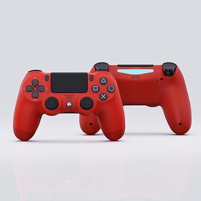 Battle Beaver Super Stock Controller for PS4 with Rumbles In, TMR, USB-C Upgrade, Carrying Case White [video game] [video game] [video game]