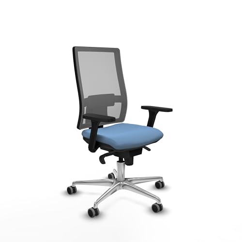 Piqueras y Crespo   Precio Silla Escritorio Horna, Silla de Escritorio Madera con Ruedas, Altura Ajustable, Brazos 3D, Respaldo Regulable, Apoyo Lumbar 1D.