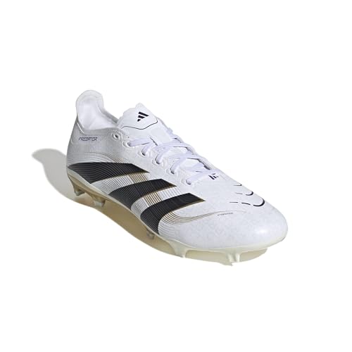 Image of Adidas Unisex League Firm Ground /Multi Ground, White /Black /Gold Metallic, 12
